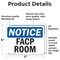 Signmission FACP Room, 7 in W x Rectangle, Vinyl Decal OS-2PACK-NS-D-57-L-12413 - alternate 2